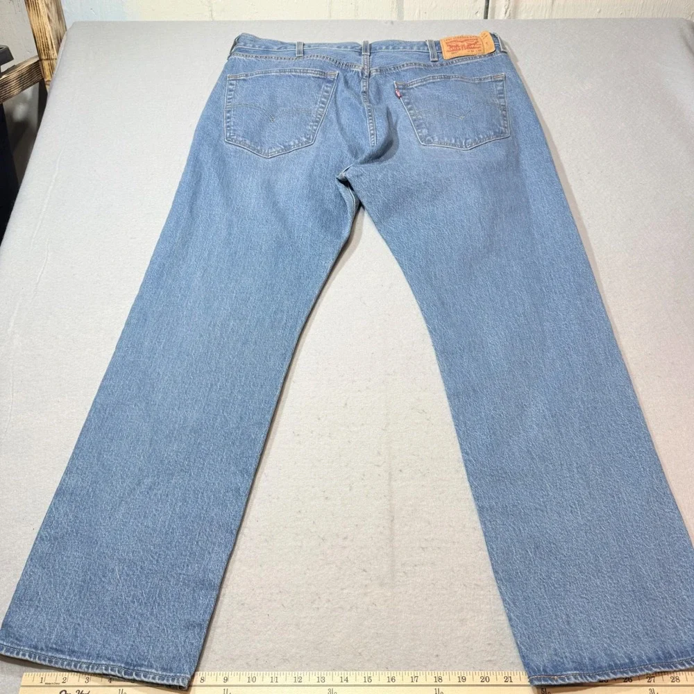 Levis 501 Original Fit Jeans Straight Leg Button‎ Fly 100% Cotton Blue Black